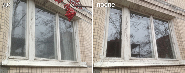 Мытье деревянных окон СПб